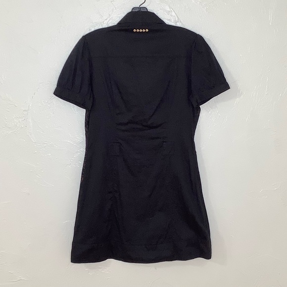 COOGI Eagle and Roses V-neck embellished fitted dress Size L EUC - Picture 10 of 16